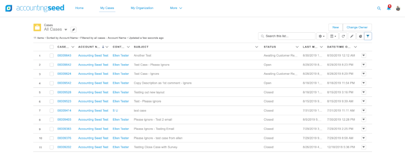 ACCOUNTING SEED SUPPORT COMMUNITY ACCOUNTING SEED SUPPORT COMMUNITY