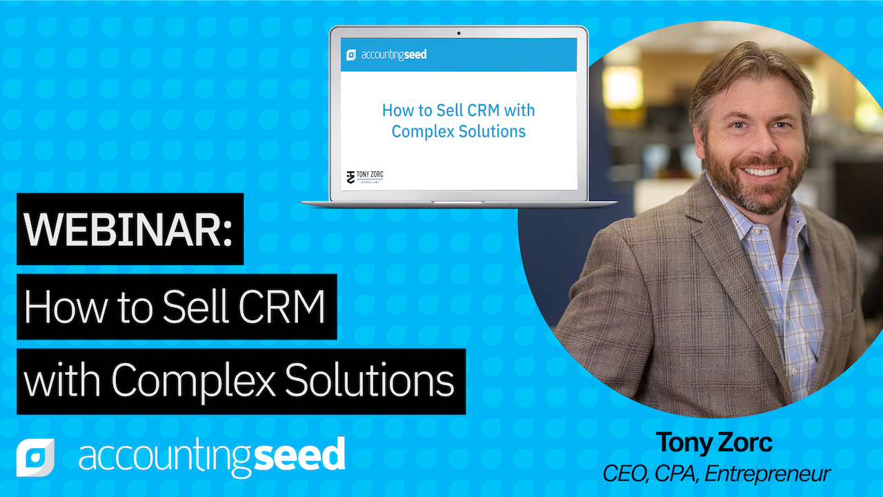 how to sell CRM complex solutions